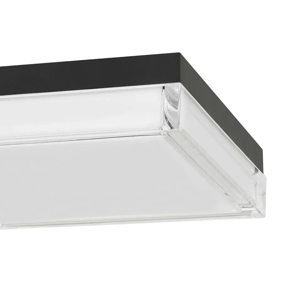 Box LED Flush Mount in Sand Black - Image 16