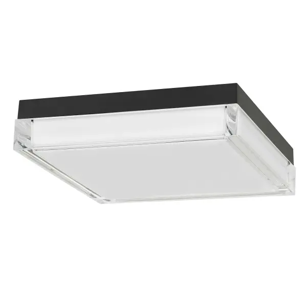 Box LED Flush Mount in Sand Black - Image 17