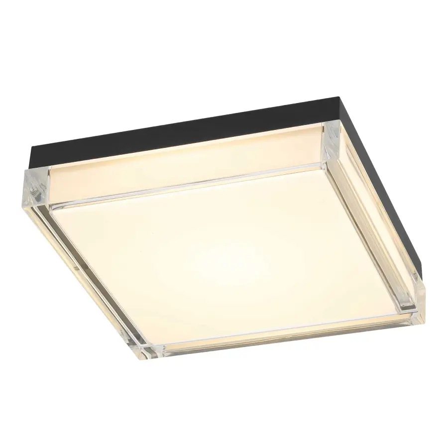 Box LED Flush Mount in Sand Black - Image 18