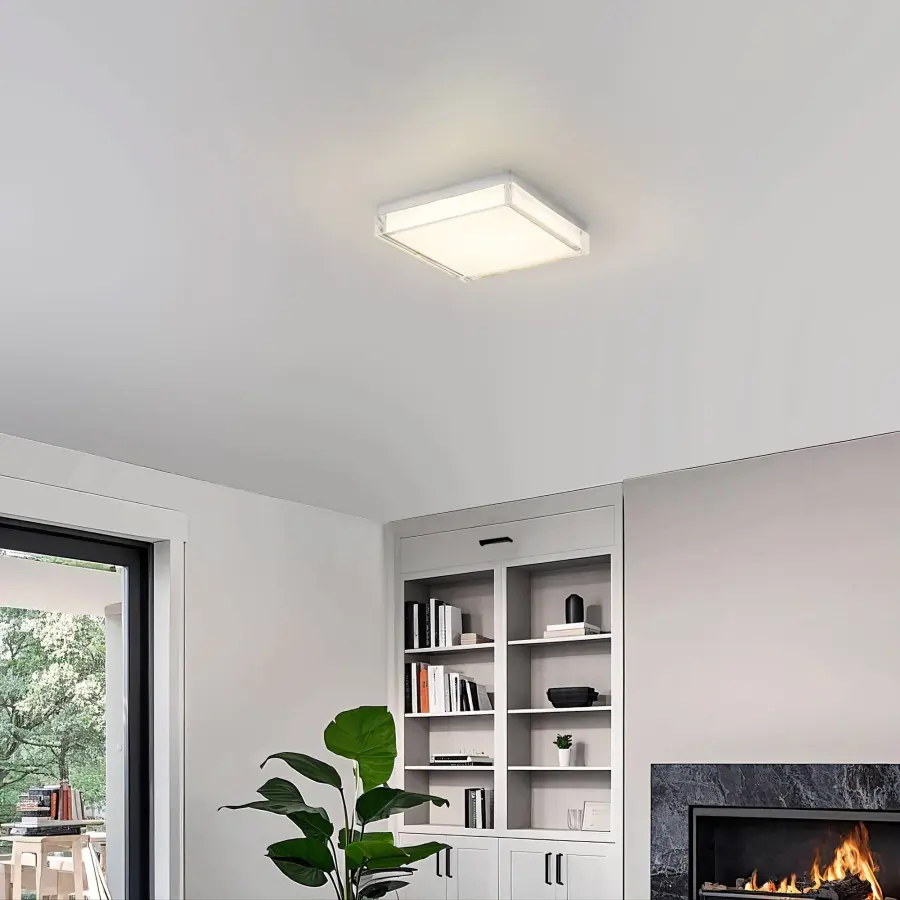 Box LED Flush Mount in Sand Black - Image 3