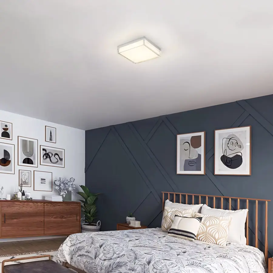 Box LED Flush Mount in Sand Black - Image 4