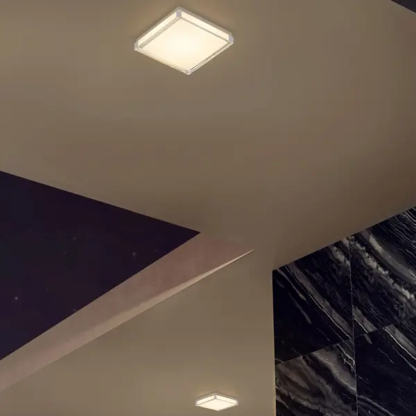 Box LED Flush Mount in Sand Black - Image 5