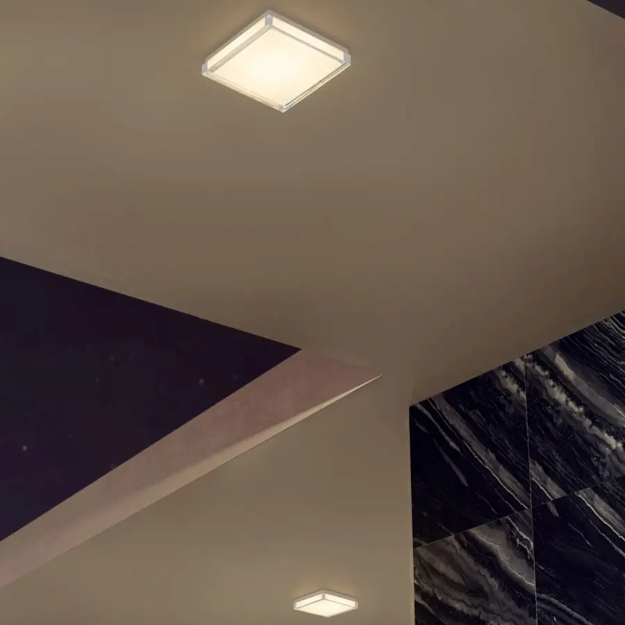 Box LED Flush Mount in Sand Black - Image 5