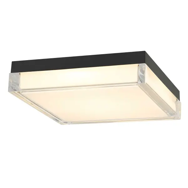 Box LED Flush Mount in Sand Black - Image 10
