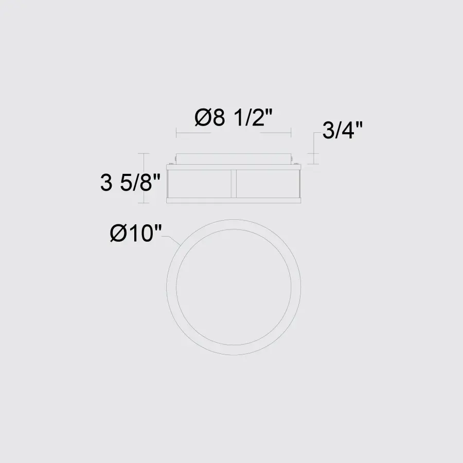 Panel Round 10-1/4" LED Flush Mount - Image 7