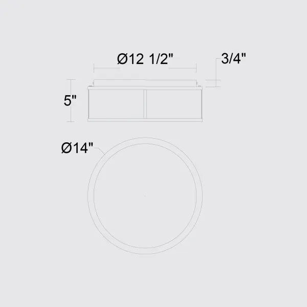Panel Round 14" LED Flush Mount - Image 7