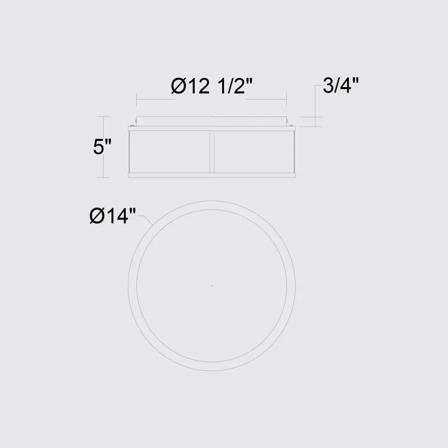 Panel Round 14" LED Flush Mount - Image 7
