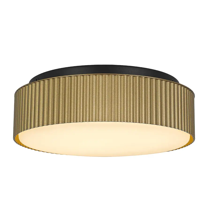 Channel 9" LED Flush Mount in Sand Black - Image 1