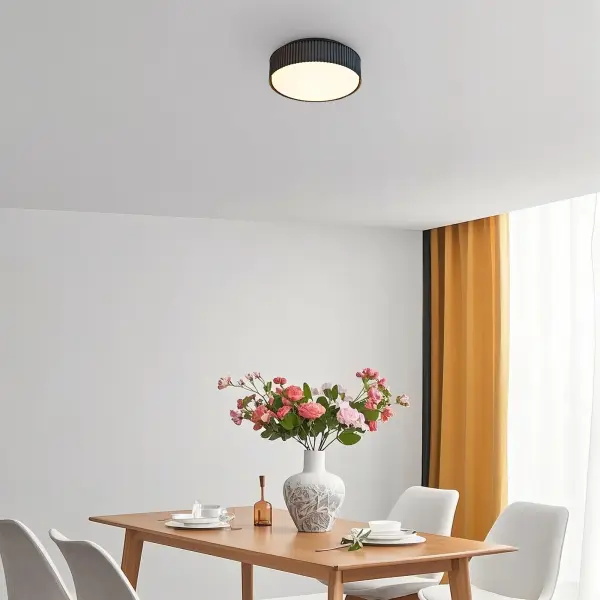 Channel 9" LED Flush Mount in Sand Black - Image 14