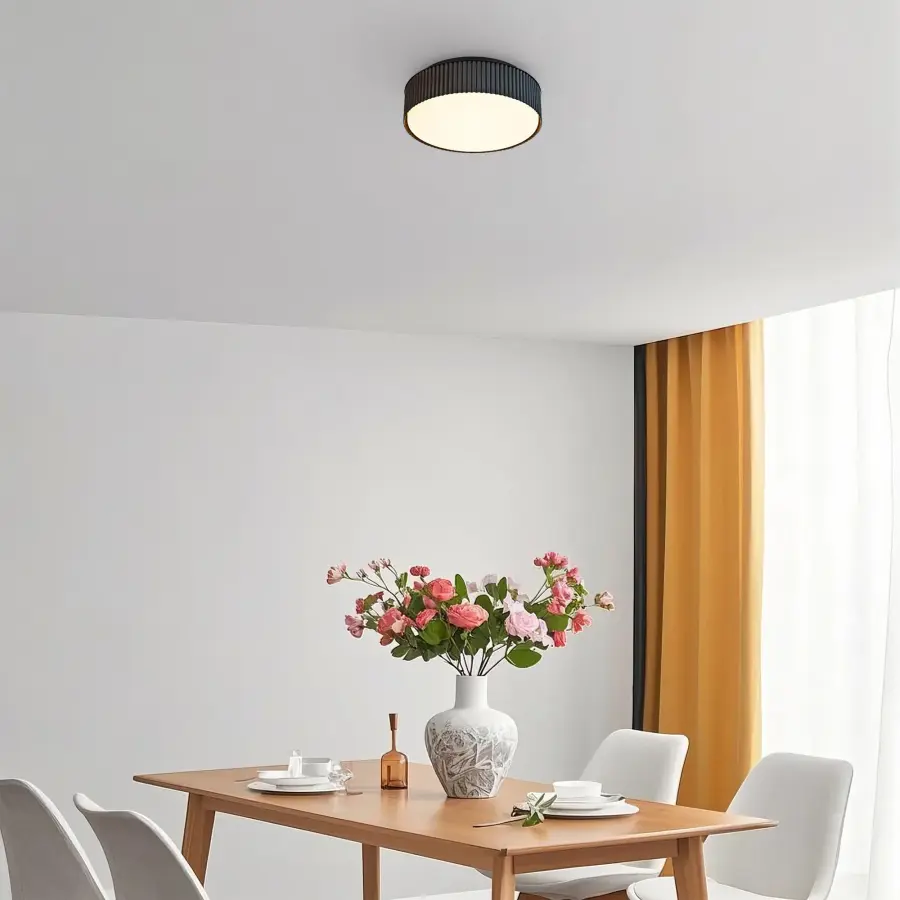 Channel 9" LED Flush Mount in Sand Black - Image 14