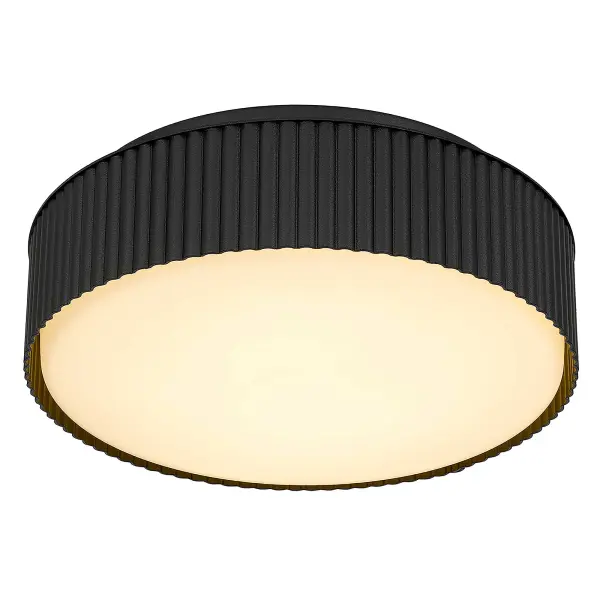 Channel 9" LED Flush Mount in Sand Black - Image 15