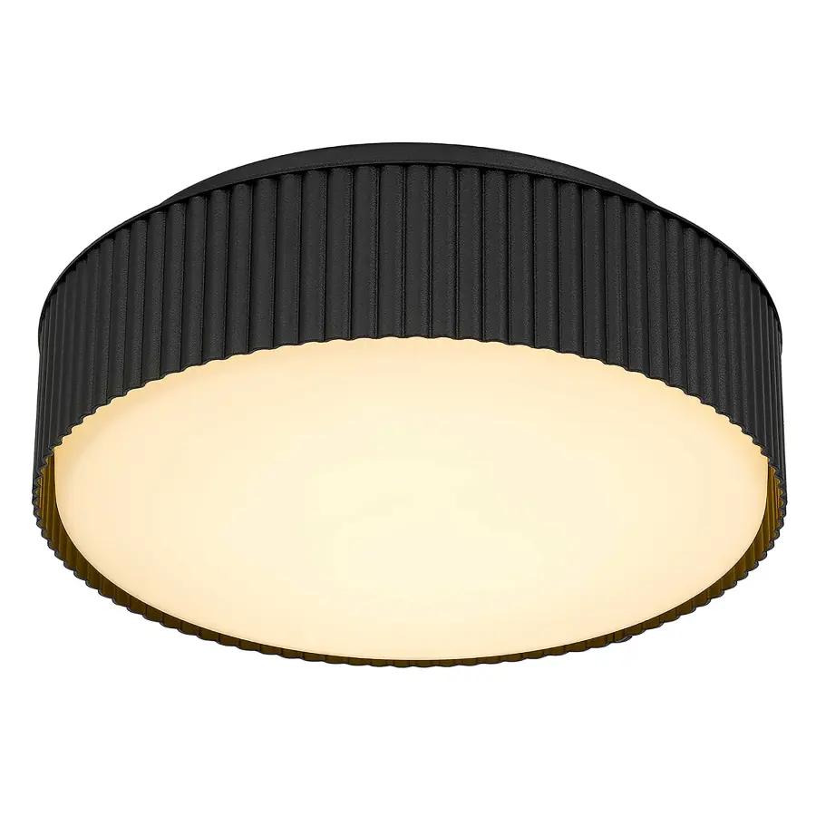 Channel 9" LED Flush Mount in Sand Black - Image 15