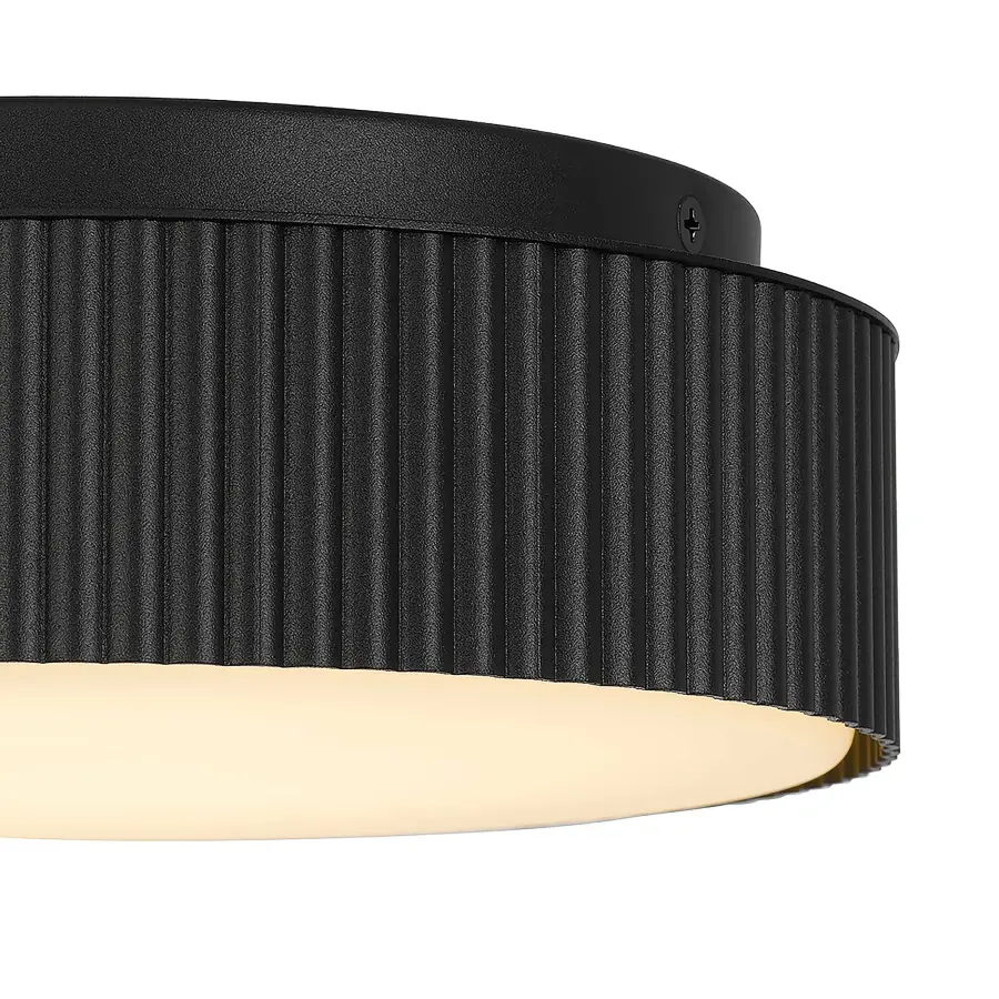 Channel 9" LED Flush Mount in Sand Black - Image 16