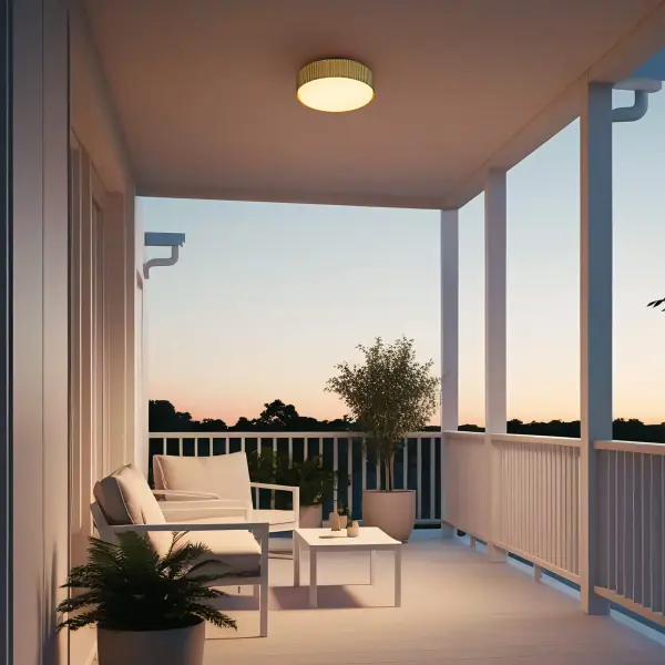 Channel 9" LED Flush Mount in Sand Black - Image 4