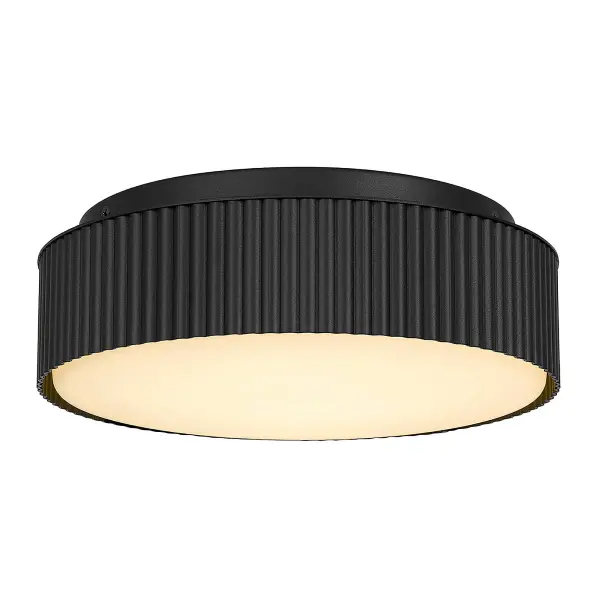 Channel 9" LED Flush Mount in Sand Black - Image 6