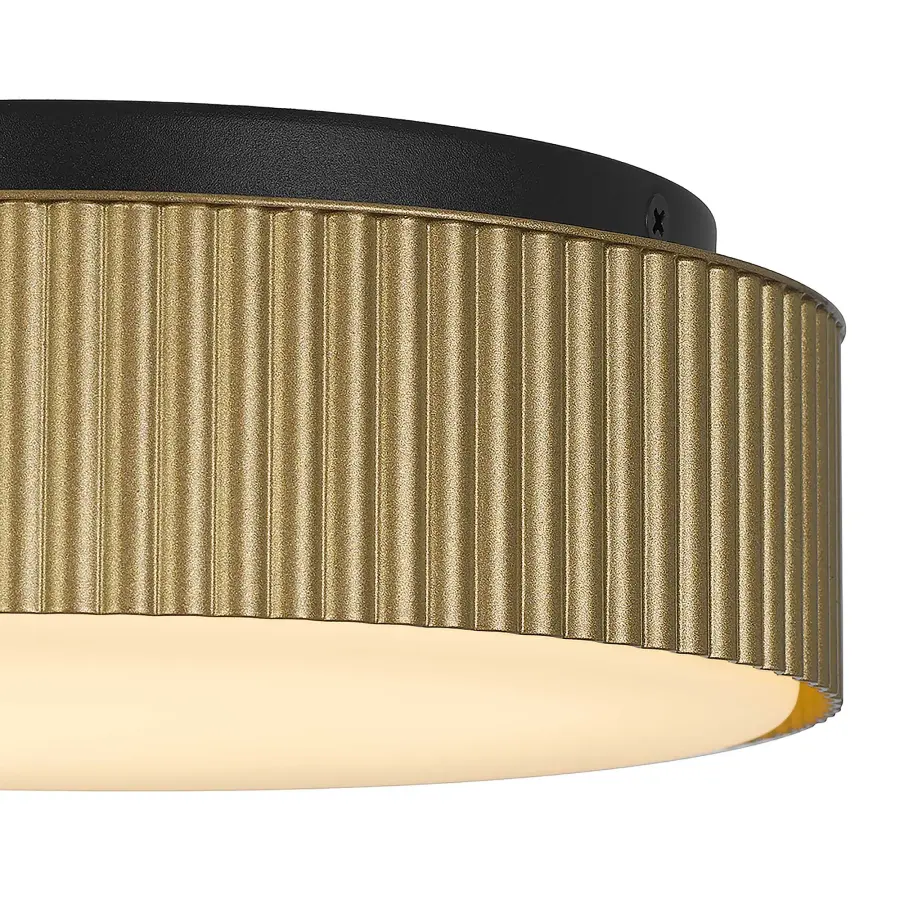 Channel 9" LED Flush Mount in Sand Black - Image 9
