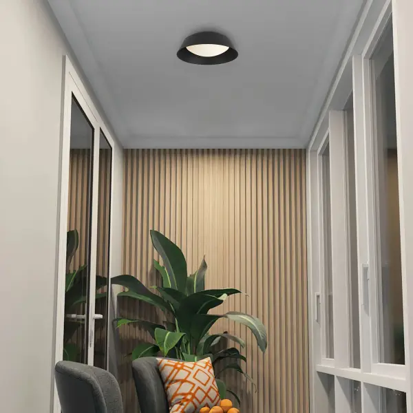 Pez 11" Flush Mount in Sand Black - Image 11