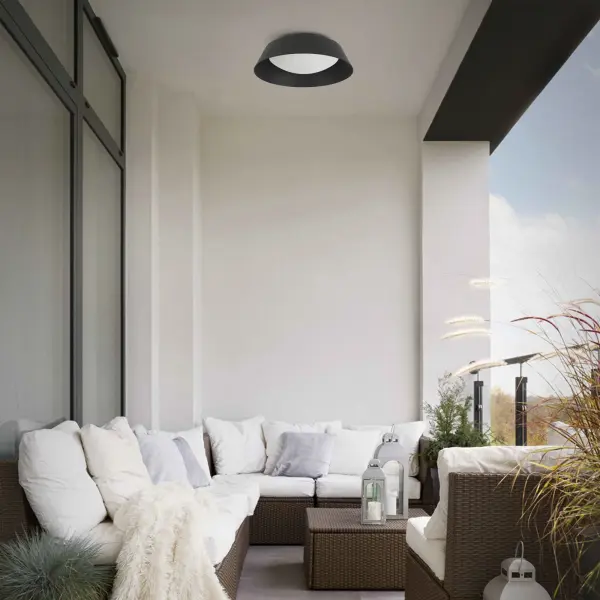 Pez 11" Flush Mount in Sand Black - Image 16