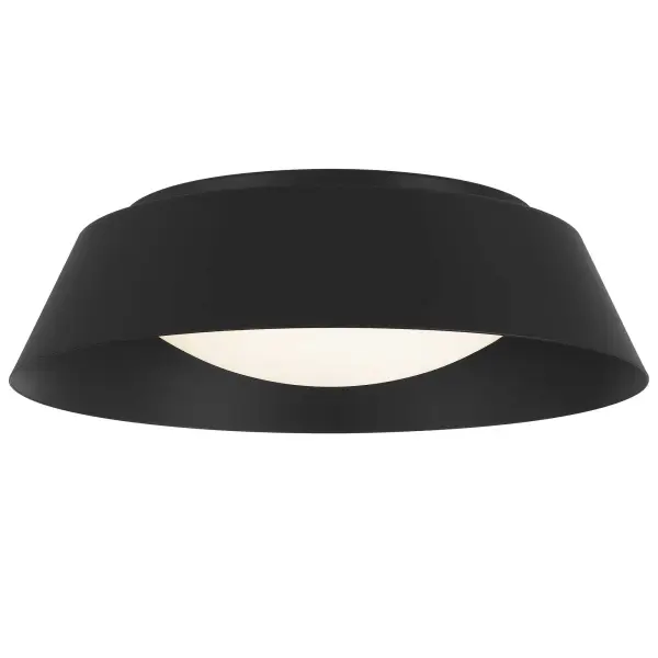 Pez 15" Flush Mount in Sand Black - Image 1