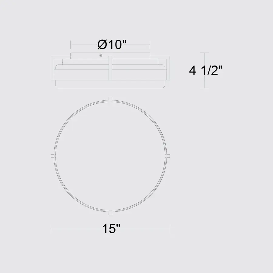Ted 15" LED Flush Mount - Image 7