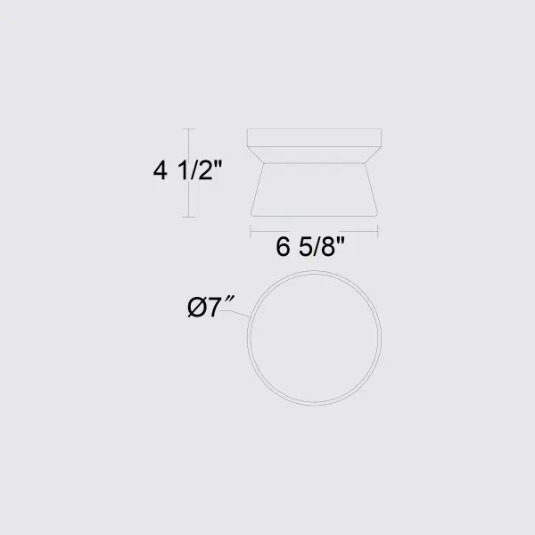 Skirt 7" Flush Mount Pendant - Image 7