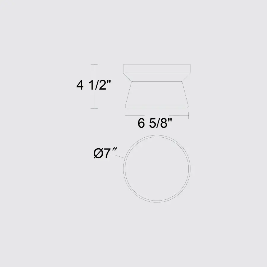 Skirt 7" Flush Mount Pendant - Image 7