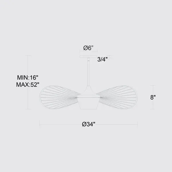 New Wave 34" LED Pendant - Image 10