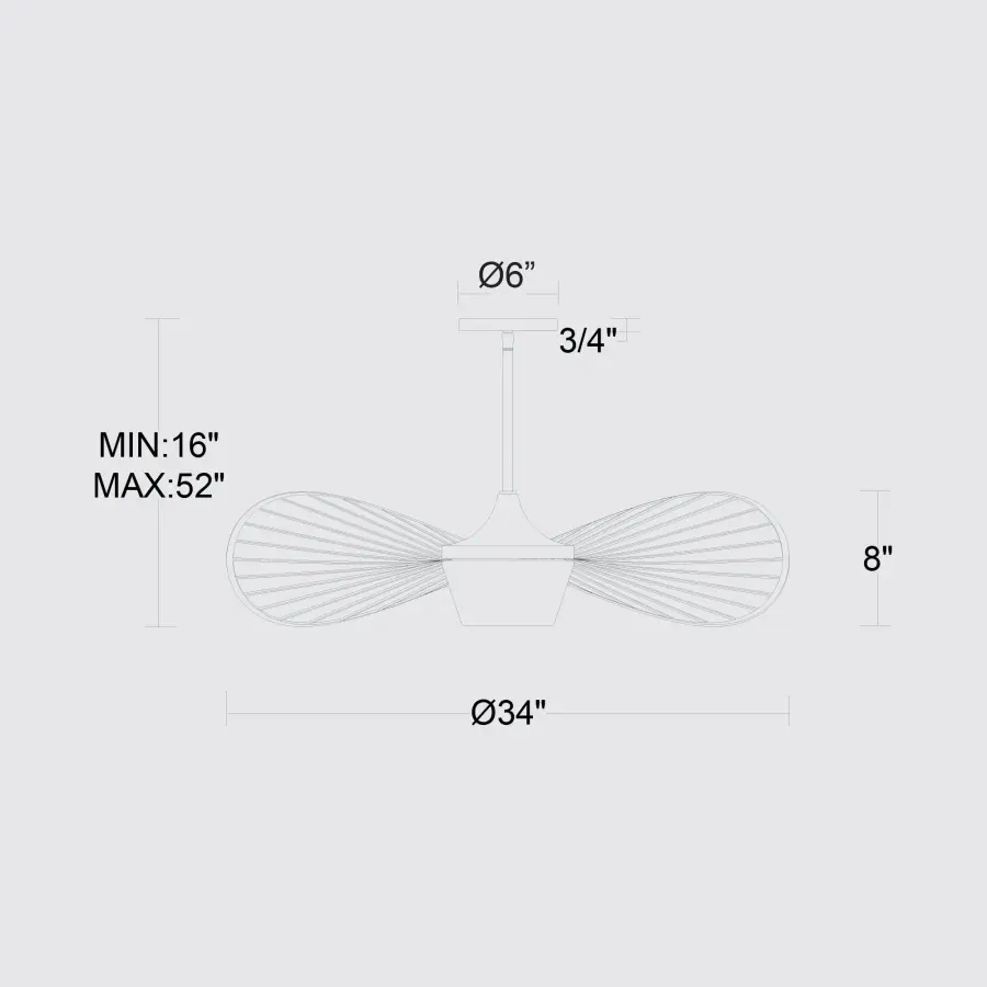 New Wave 34" LED Pendant - Image 10