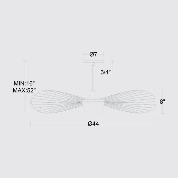New Wave 44" LED Pendant - Image 11