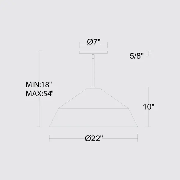 Nin 22" LED Pendant - Image 8