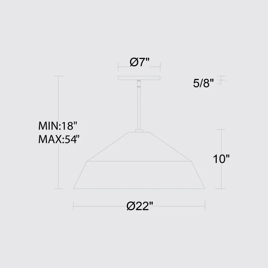 Nin 22" LED Pendant - Image 8
