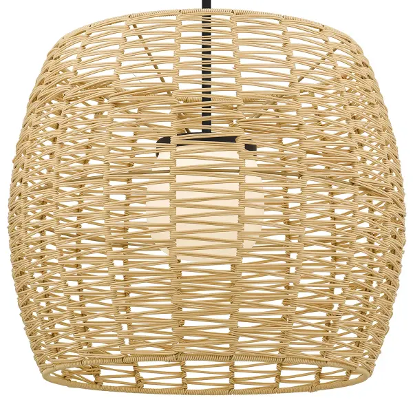 Aruba 24" Woven Rattan Pendant - Image 9