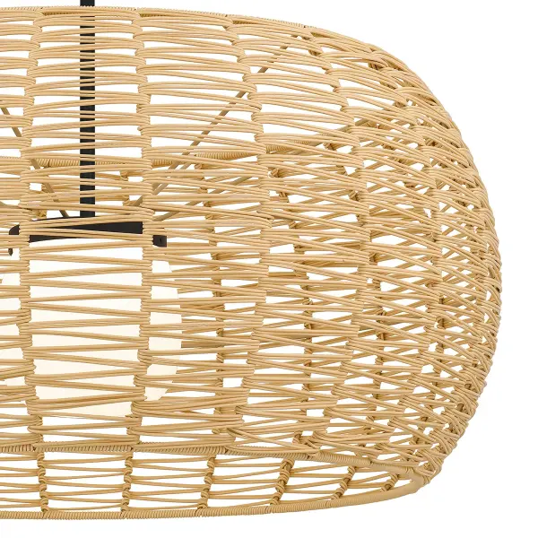 Aruba 32" Woven Rattan Pendant - Image 7