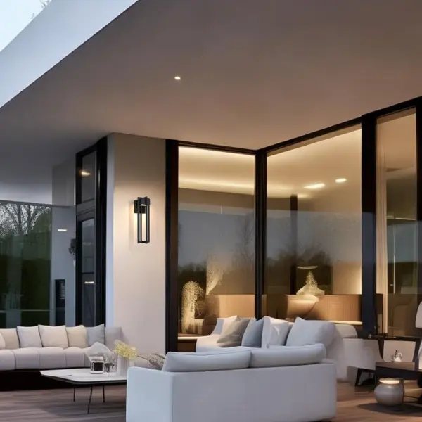 The 4 Bar LED Wall Sconce combines refined architectural design with practical versatility. Its sleek sand black finish and clean lines deliver modern sophistication, while 3-CCT customizable lighting and dimmability offer flexible ambiance control for any setting. - alternate view