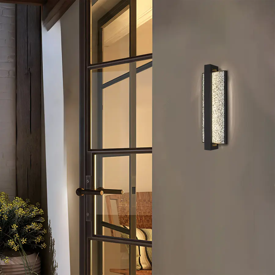 Seafoam 19" Outdoor LED Wall Sconce - Image 3