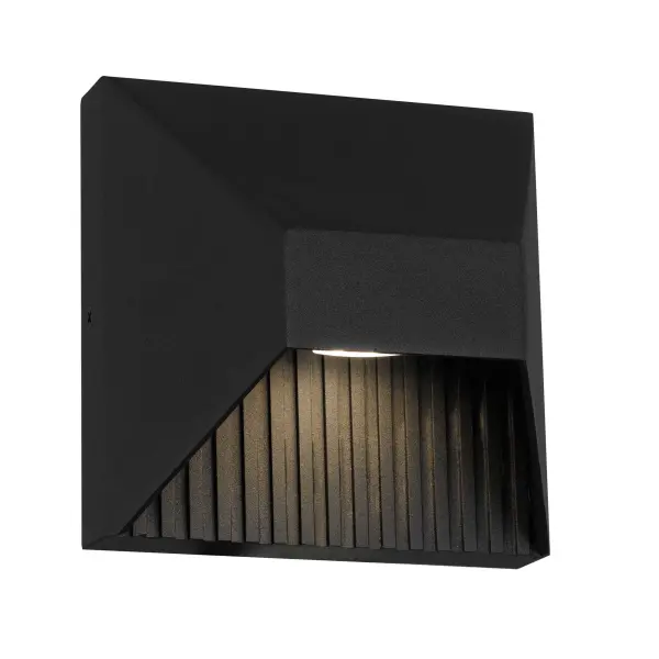 This compact outdoor wall sconce combines elegant ribbed detailing with practical LED technology. Features 3-CCT adjustable lighting, dimmability, and wet location rating for versatile indoor/outdoor use.