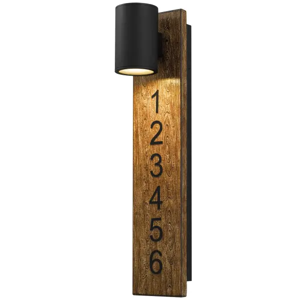 The Woodone combines minimalist design with practical functionality, featuring an aluminum cylinder construction, optional address numbers, and 3-CCT adjustable lighting. Its wet location rating ensures durability in all weather conditions.