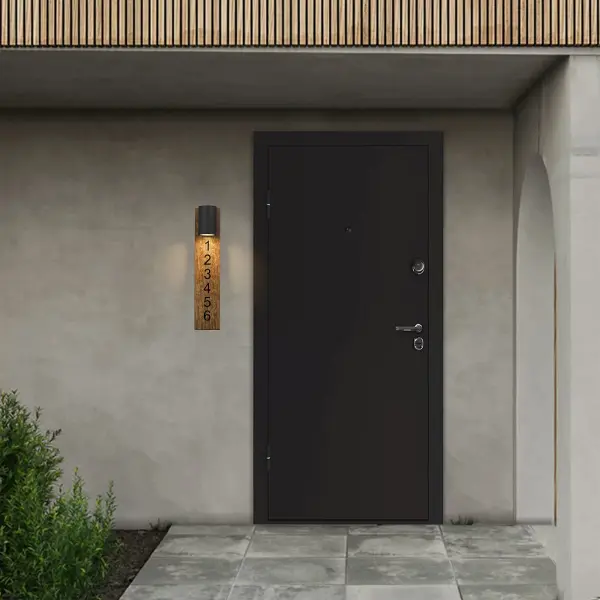 Woodone Outdoor LED Wall Sconce with Address Numbers - Image 3