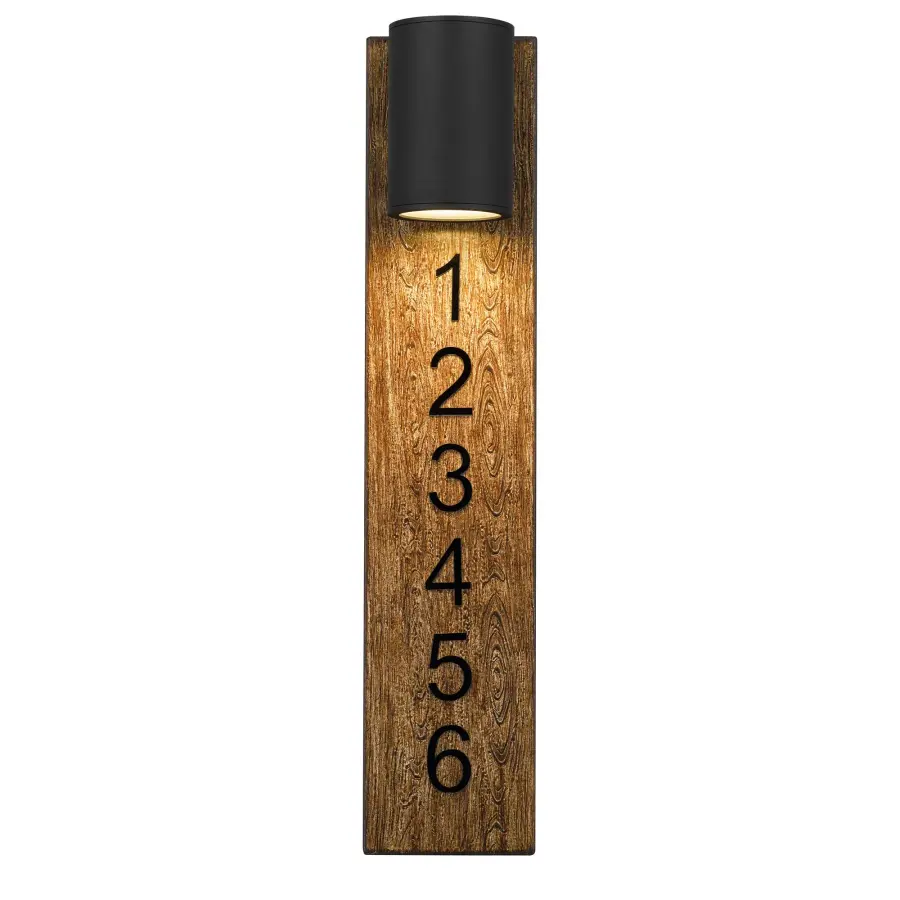 Woodone Outdoor LED Wall Sconce with Address Numbers - Image 7