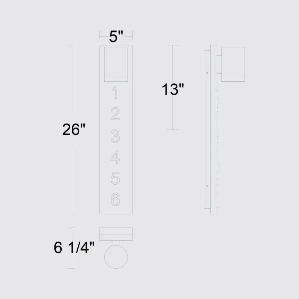 Woodone Outdoor LED Wall Sconce with Address Numbers - Image 10