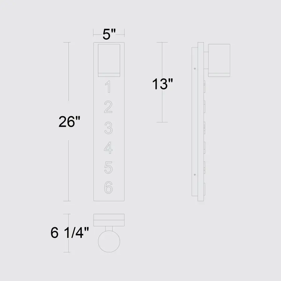 Woodone Outdoor LED Wall Sconce with Address Numbers - Image 10