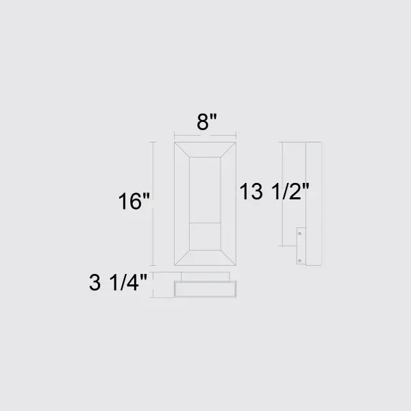 Paletto 16" Outdoor Wall Sconce - Image 7
