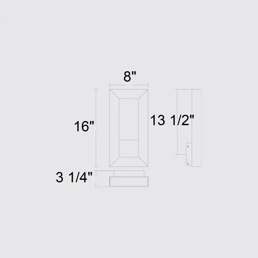 Paletto 16" Outdoor Wall Sconce - Image 7