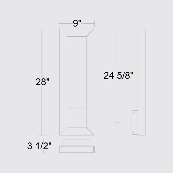 Robust LED Wall Sconce with Customizable Light Temperature - Image 7