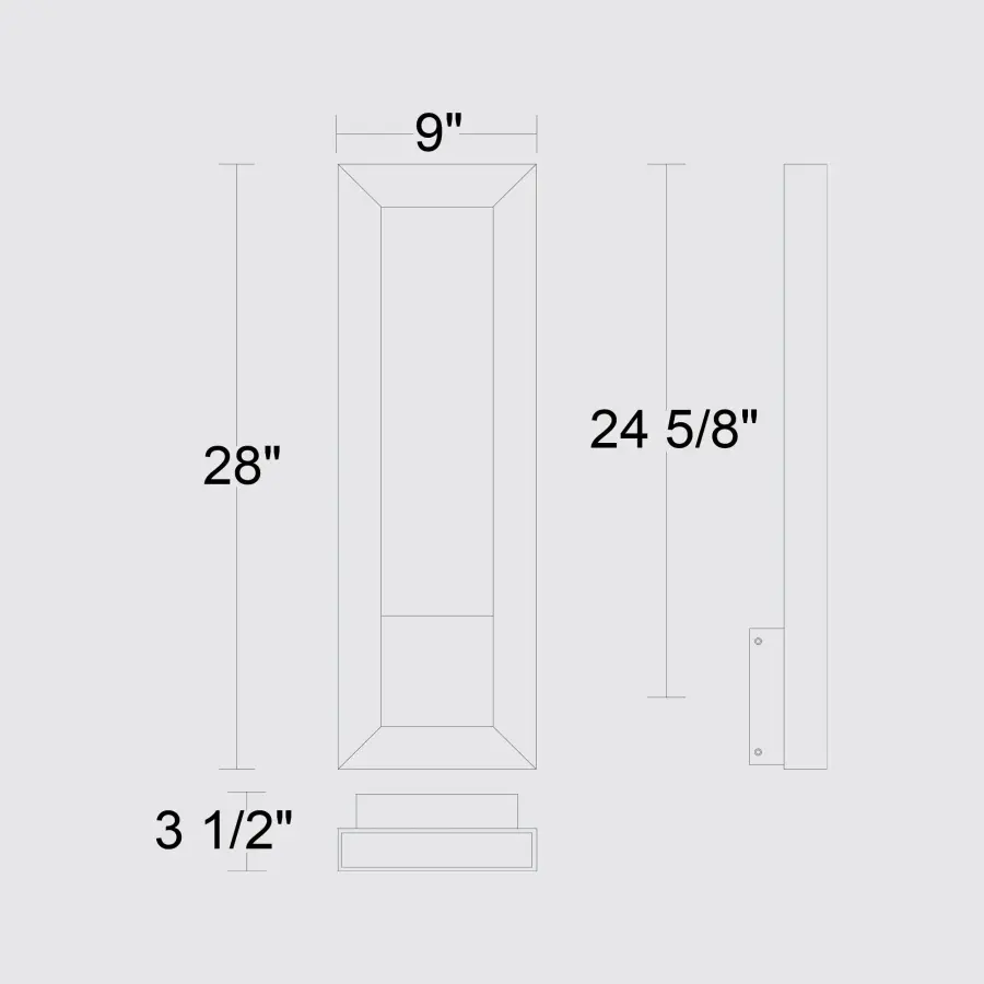 Robust LED Wall Sconce with Customizable Light Temperature - Image 7