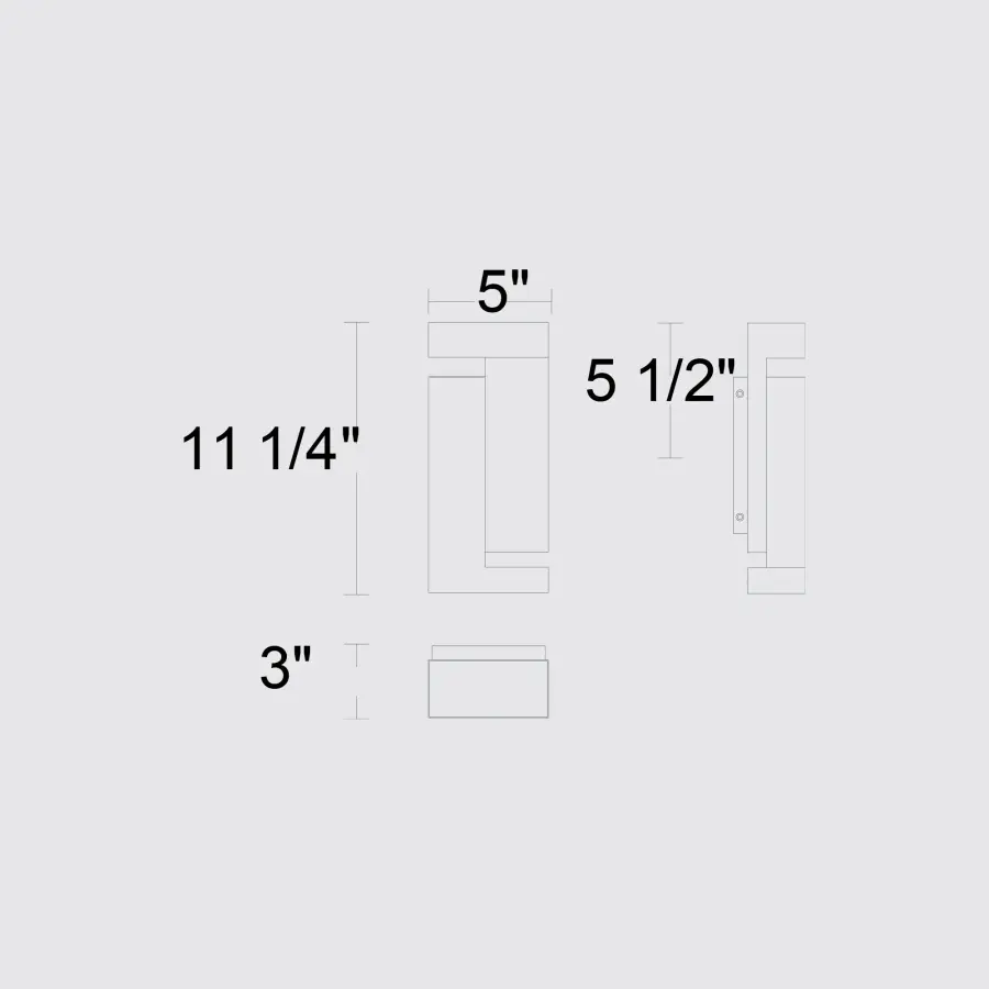 Dance 11-1/4" Outdoor LED Wall Sconce - Image 6