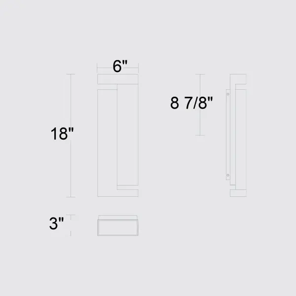 Dance 18" Outdoor LED Wall Sconce - Image 7