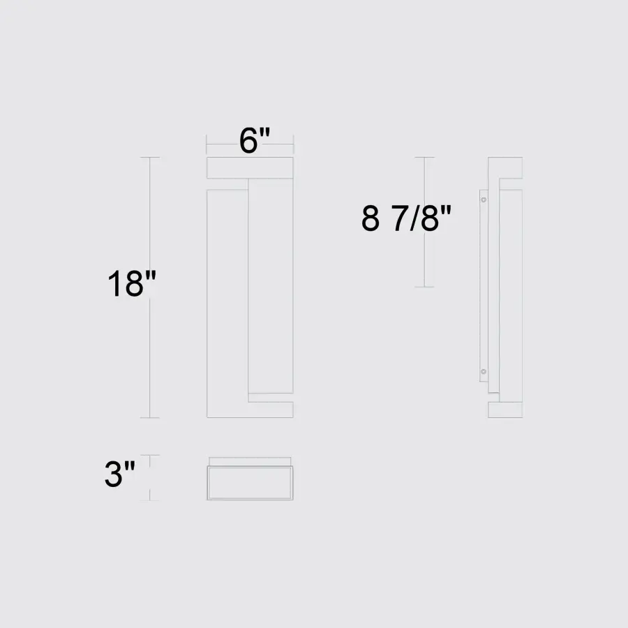Dance 18" Outdoor LED Wall Sconce - Image 7
