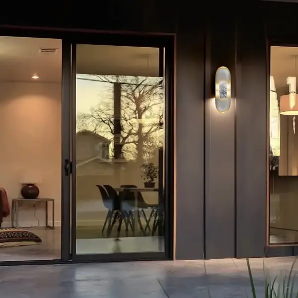 Elegant Marble & Metal Sconce with ADA Compliance - Image 5