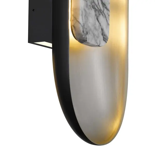 Elegant Marble & Metal Sconce with ADA Compliance - Image 8